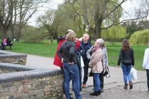 Photo of the Cambridge tour at the Mill Pond.