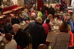 A nightcap a Café Paul after the light show.